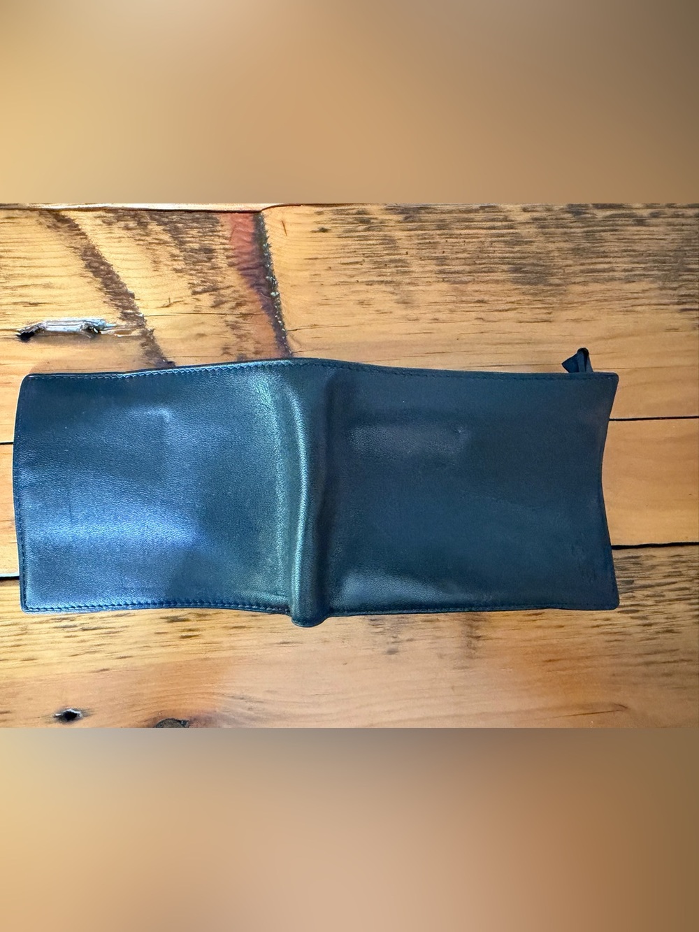 Polo by Ralph Lauren Black Leather Bi-Fold Wallet circa 1999 or 2000, Unused - Picture 8 of 13